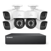 5MP 8 Channel PT Security Camera System - Hybrid 5-in-1 DVR, Pan & Tilt CCTV Camera, 100 ft Night Vision, Motion Detection, Outdoor, Waterproof